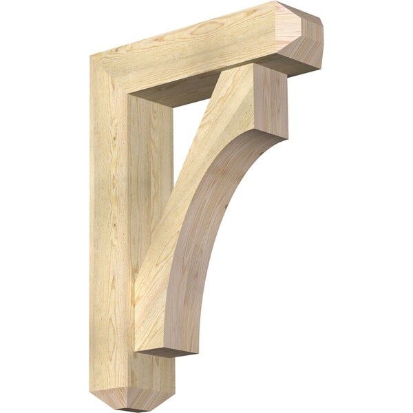 Ekena Millwork Westlake Craftsman Rough Sawn Bracket w/ Offset Brace, Douglas Fir, 8"W x 30"D x 42"H BKT0806X30X42WTL04RDF - main